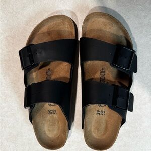 Birkenstock Black Sandals with Adjustable Straps
